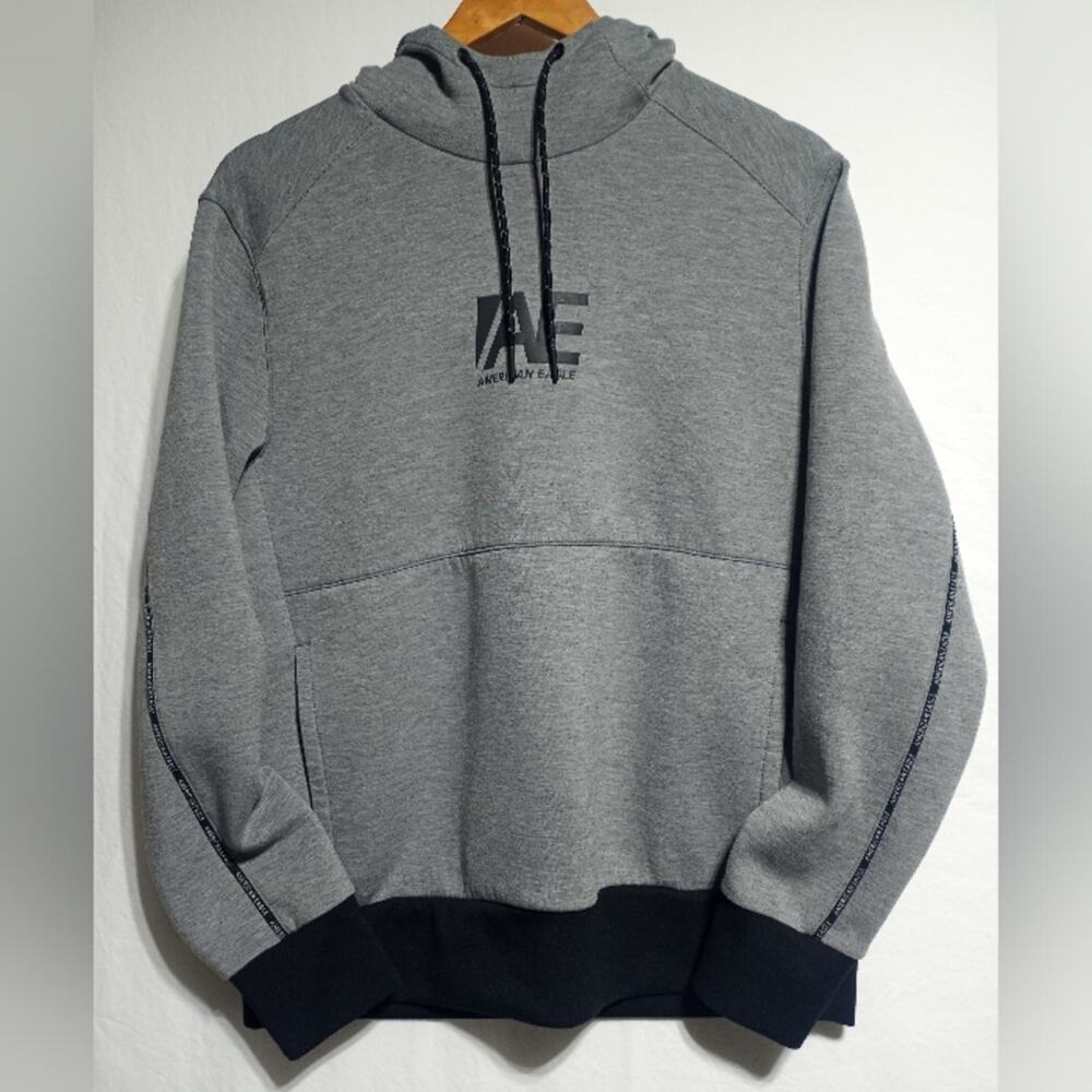 American Eagle Outfitters Gray And Black Hoodie Size Medium